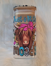 Load image into Gallery viewer, Moody Cow Glass Mug