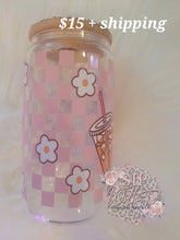 Load image into Gallery viewer, Coffee, Books, Repeat glass can w/rhinestone lid