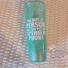 Load image into Gallery viewer, No Speaker Snow Globe Tumbler