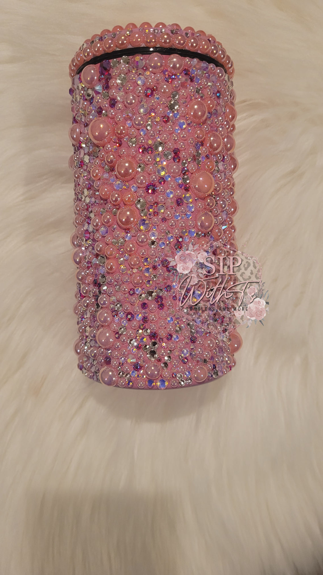 Pink and Pearls Tumbler