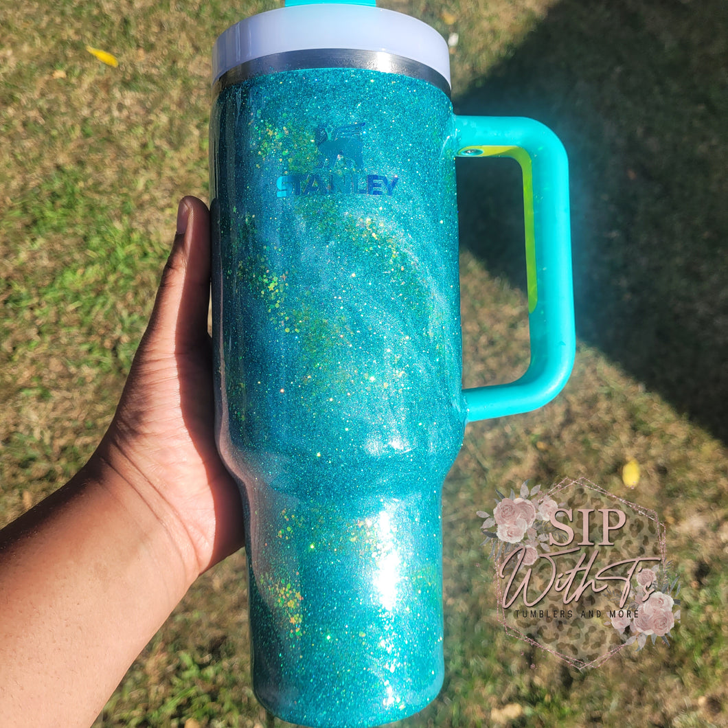 Turquoise swirl