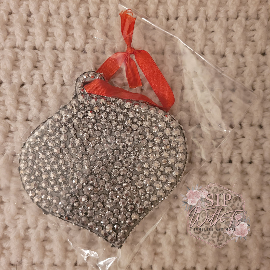 Silver Bell Christmas Ornament