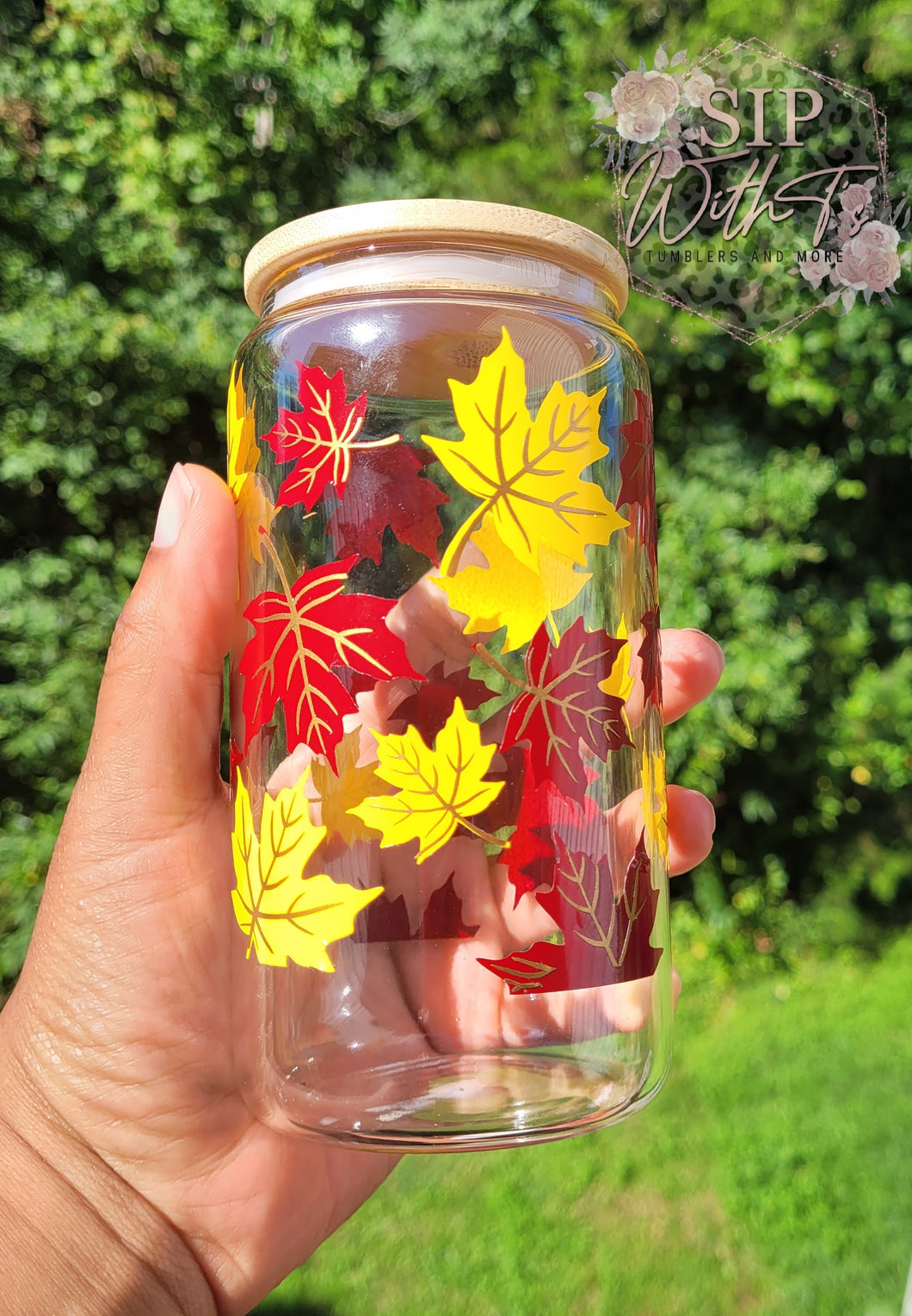 16 oz Fall Can Glass